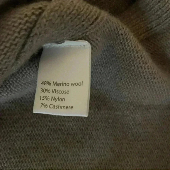 BENEDETTA B. Soft Merino Wool and Cashmere Women’s Sweater Light Brown Size S - Picture 4 of 8